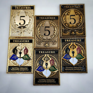 Prized Treasures - Metal Treasure Tokens