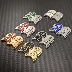 Custom Token - +1/+1 Strength Crescendo Counters - Metal Token Set