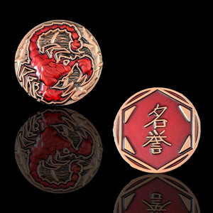 Custom Token - Conspiracy & Victory Scorpion Coins - Limited Edition - Unofficial L5R LCG Luxury Fate Token
