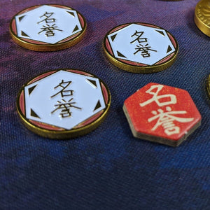 Custom Token - Summer Gold Sakura Coin - Unofficial L5R LCG Fate/Honor Metal Token