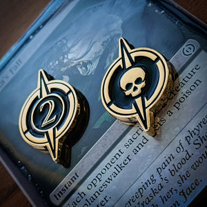 Imminent Demise Counters - Metal Poison Token Set