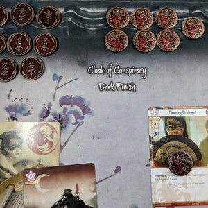 Custom Token - Conspiracy & Victory Scorpion Coins - Limited Edition - Unofficial L5R LCG Luxury Fate Token
