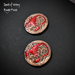 Custom Token - Conspiracy & Victory Scorpion Coins - Limited Edition - Unofficial L5R LCG Luxury Fate Token