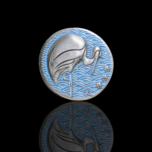 Custom Token - Crane & Honor Metal Coin - Unofficial L5R LCG Luxury Fate Token