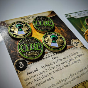 Custom Token - Dreaded Discovery - Unofficial Clue Tokens Compatible With Arkham Horror LCG