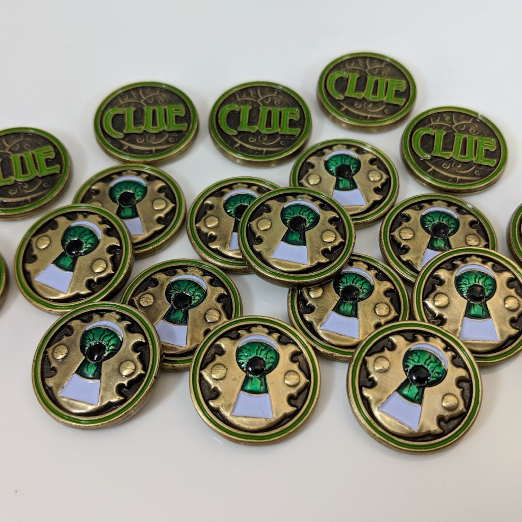 Dreaded Discovery - Metal Clue Tokens - Luxury Playstyle Dreaded Discovery - Metal Clue Tokens - Luxury Playstyle