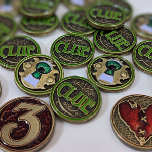 Custom Token - Dreaded Discovery - Unofficial Clue Tokens Compatible With Arkham Horror LCG
