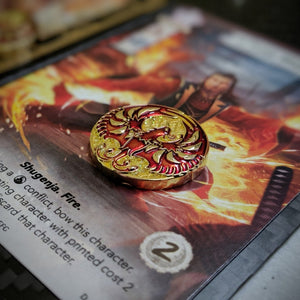 Phoenix Reignited and Scholar - Metal Fate/Honor Tokens
