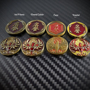 Phoenix Reignited and Scholar - Metal Fate/Honor Tokens