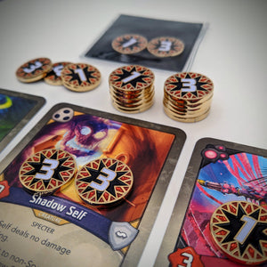 Custom Token - Savage Blow Damage Tokens - Unofficial Damage Counters Compatible With KeyForge