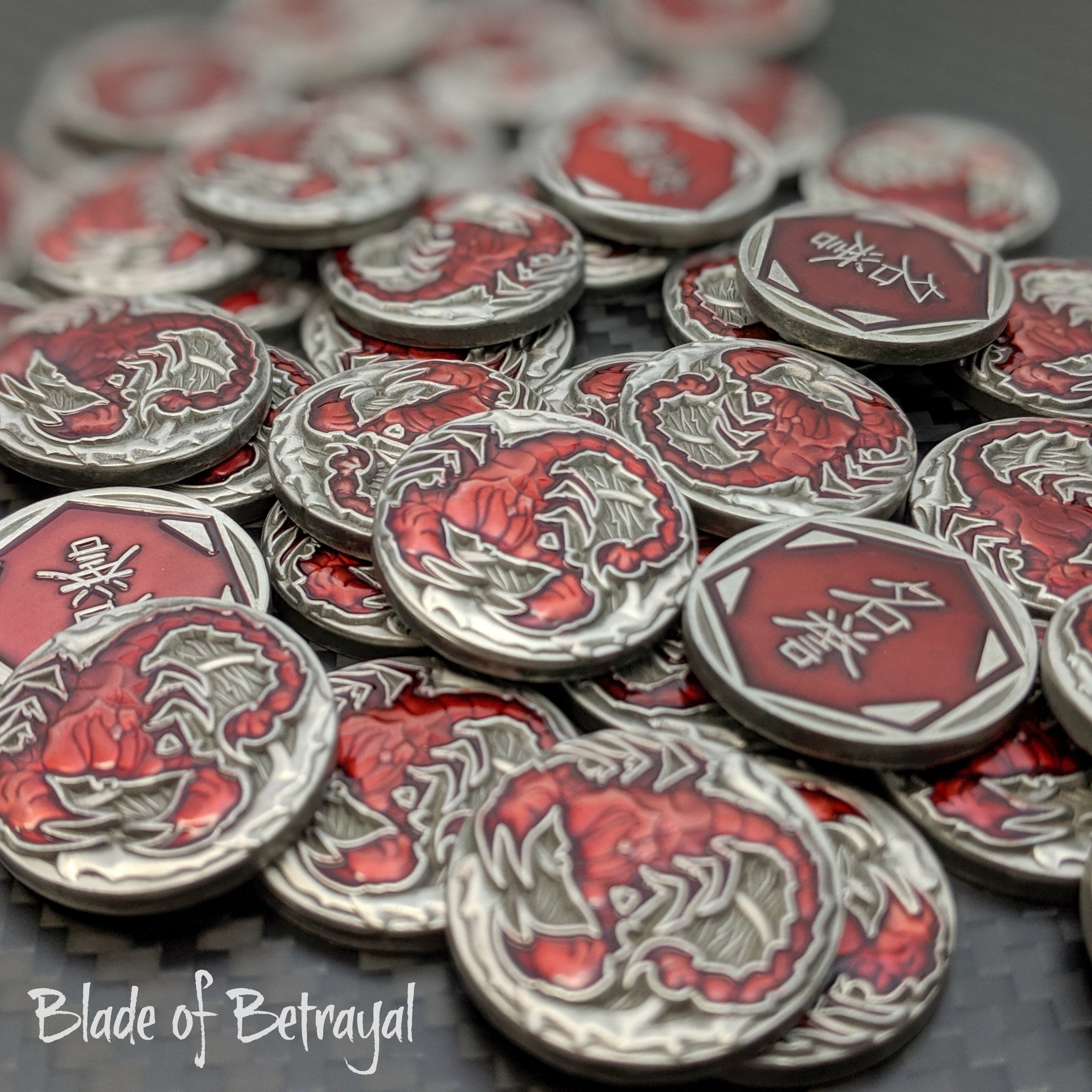 Scorpion Blade, Conspiracy & Victory - Metal Fate Tokens