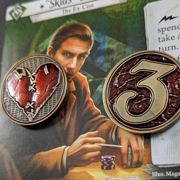 Wounded Heart - Metal Health/Wound Tokens - Luxury Playstyle Wounded Heart - Metal Health/Wound Tokens - Luxury Playstyle